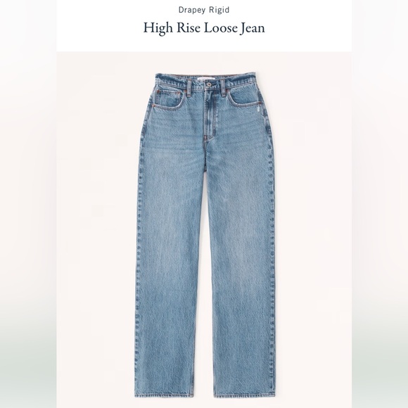 Abercrombie & Fitch Denim - Abercrombie & Fitch Blue High Rise Loose Jeans